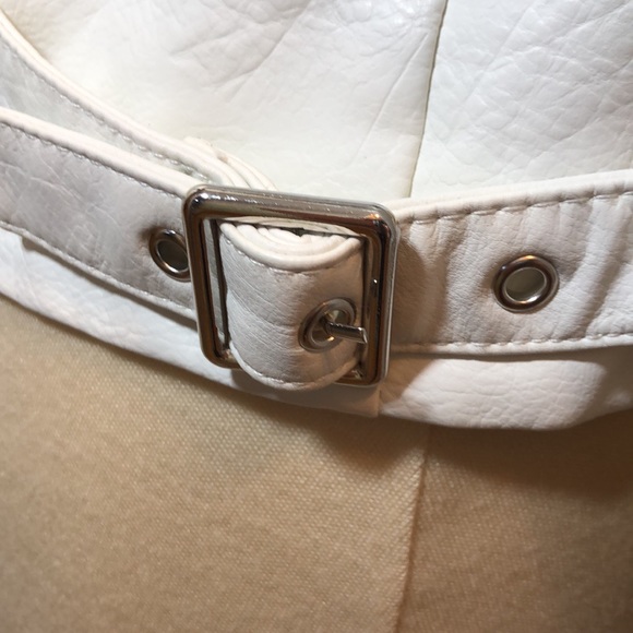 NWT Blanknyc White Embroider Leather Jacket Size M - Picture 7 of 14